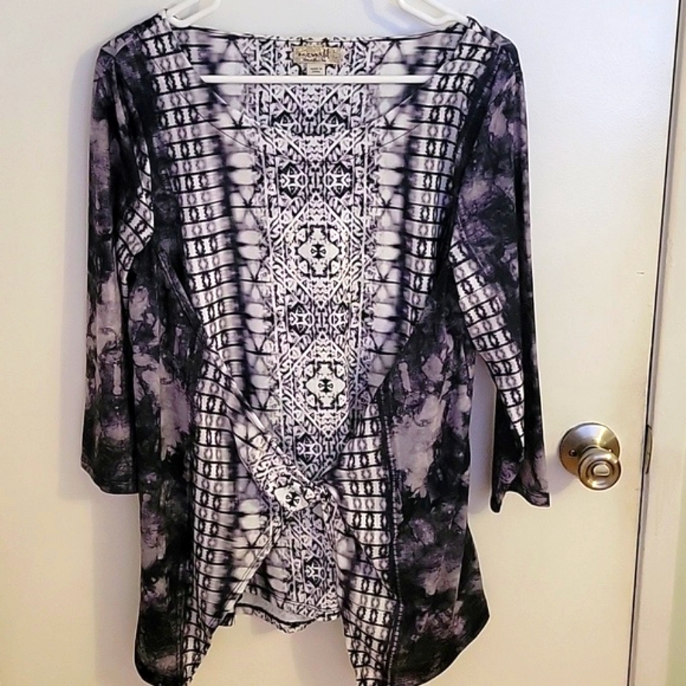 One World Flowy Blouse, sz L